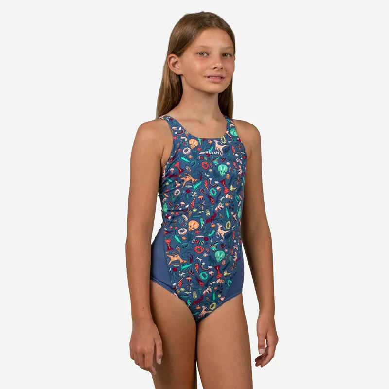 Maillot De Bain Une Pièce De Natation Fille Kamiye Print Fire Noir / Jaune 7 Maillot De Bain Une Pièce De Natation Fille Kamiye Print Fire Noir / Jaune – Image 7