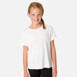 T-SHIRT FILLE COTON Blanc 22 T-SHIRT FILLE COTON Blanc -Magasin De Vêtements De Sport 8797762