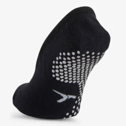 Chaussettes Ballerines Antidérapantes Fitness Coton Femme - 500 Noir -Magasin De Vêtements De Sport ballerines antiderapantes fitness noir 3