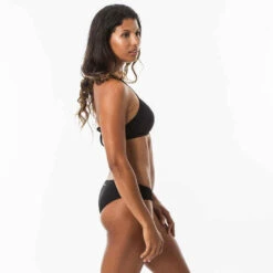 Bas De Maillot De Bain De Surf Femme Plissée Côté NIKI NOIR -Magasin De Vêtements De Sport bas de maillot de bain de surf femme plissee cote niki noir 4