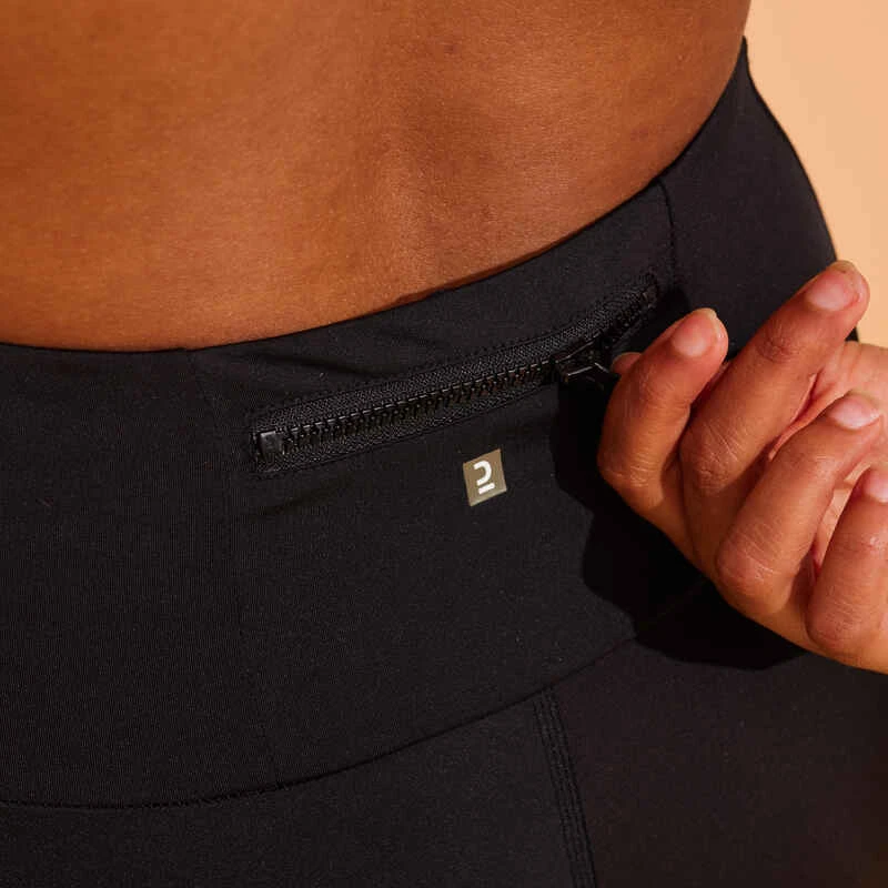 BAS DE MAILLOT DE BAIN LEGGING AQUAGYM-AQUABIKE FEMME NOIR IMPRIME KAKI 9 BAS DE MAILLOT DE BAIN LEGGING AQUAGYM-AQUABIKE FEMME NOIR IMPRIME KAKI – Image 9