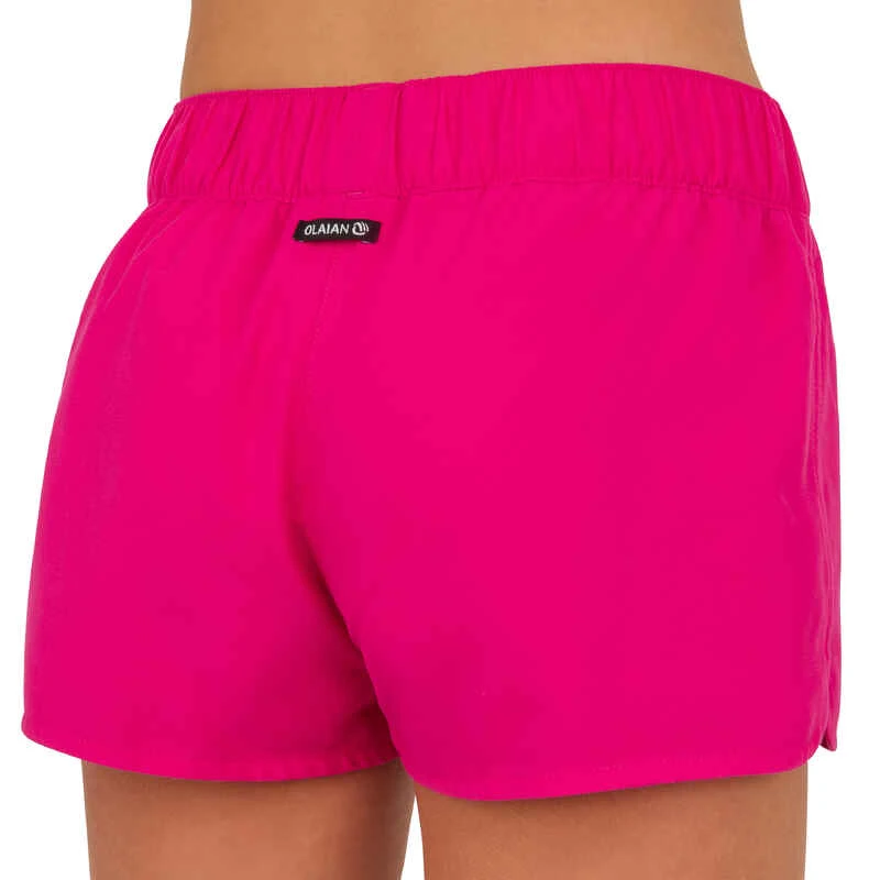 Boardshort Fille Court Avec Ceinture élastiquée KINA ROSE 4 Boardshort Fille Court Avec Ceinture élastiquée KINA ROSE – Image 4