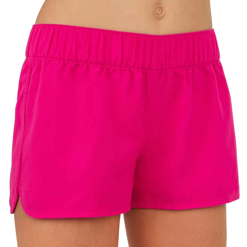 Boardshort Fille Court Avec Ceinture élastiquée KINA ROSE 1 Boardshort Fille Court Avec Ceinture élastiquée KINA ROSE