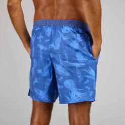 Boardshort Surf 100 Long Homme Eco SURFERGIRL Bleu -Magasin De Vêtements De Sport boardshort surf 100 long homme eco surfergirl bleu 4