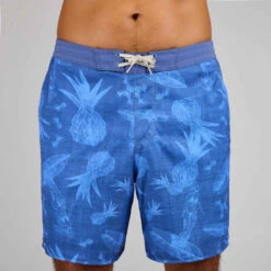 Boardshort Surf 100 Long Homme Eco SURFERGIRL Bleu -Magasin De Vêtements De Sport boardshort surf 100 long homme eco surfergirl bleu 6