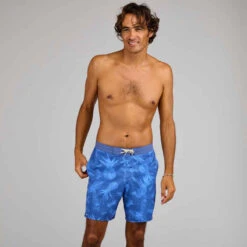 Boardshort Surf 100 Long Homme Eco SURFERGIRL Bleu -Magasin De Vêtements De Sport boardshort surf 100 long homme eco surfergirl bleu 7