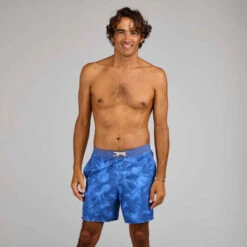 Boardshort Surf 100 Long Homme Eco SURFERGIRL Bleu -Magasin De Vêtements De Sport boardshort surf 100 long homme eco surfergirl bleu 9
