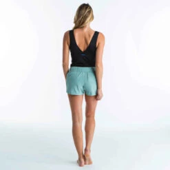 Boardshort Surf Femme TINI KAKI Avec Ceinture élastiquée Et Cordon De Serrage -Magasin De Vêtements De Sport boardshort surf femme tini jiu avec ceinture elastiquee et cordon de serrage 7