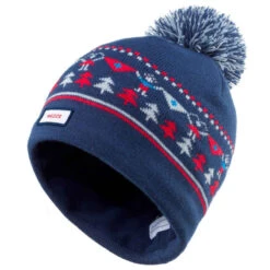 WEDZE BONNET DE SKI ENFANT - JACQUARD - BLEU MARINE -Magasin De Vêtements De Sport bonnet de ski enfant jacquard bleu marine 3