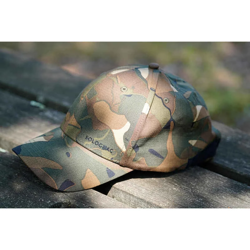 Casquette Chasse 500 Résistante Camo Woodland Vert Et Marron 4 Casquette Chasse 500 Résistante Camo Woodland Vert Et Marron – Image 4