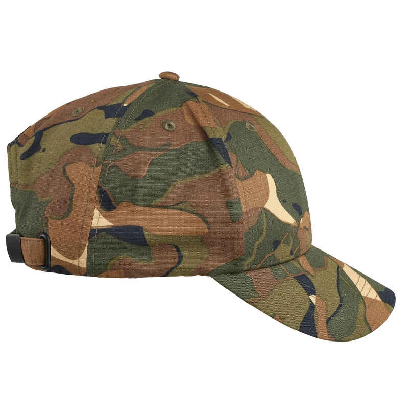 Casquette Chasse 500 Résistante Camo Woodland Vert Et Marron 8 Casquette Chasse 500 Résistante Camo Woodland Vert Et Marron – Image 8