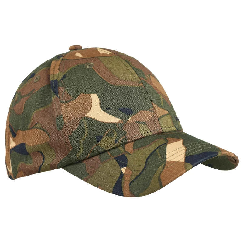 Casquette Chasse 500 Résistante Camo Woodland Vert Et Marron 1 Casquette Chasse 500 Résistante Camo Woodland Vert Et Marron