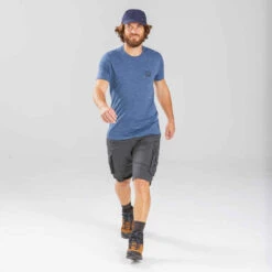 Casquette De Trekking Voyage | TRAVEL 100 Bleu Marine -Magasin De Vêtements De Sport casquette de trekking voyage travel 100 gris clair 3