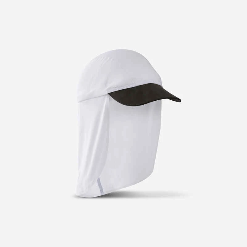 Kalenji CASQUETTE TRAIL RUNNING MODULABLE SAHARIENNE BLANCHE 2 Kalenji CASQUETTE TRAIL RUNNING MODULABLE SAHARIENNE BLANCHE – Image 2