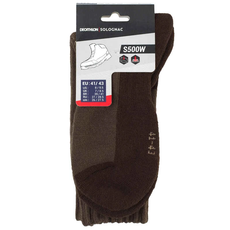 CHAUSSETTES CHASSE 500 HAUTES VERTES 8 CHAUSSETTES CHASSE 500 HAUTES VERTES – Image 8