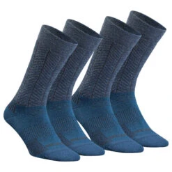 Quechua Chaussettes Chaudes De Randonnée - SH500 U-WARM MID - Adulte X 2 Paires