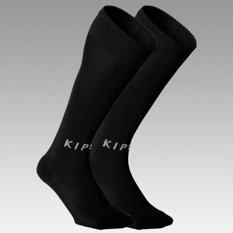 Kipsta Chaussettes De Football ESSENTIEL CLUB Adulte Noires 2 Kipsta Chaussettes De Football ESSENTIEL CLUB Adulte Noires – Image 2