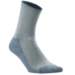 Quechua 2 Paires De Chaussettes De Randonnée Tiges Hautes Enfant MH100 Grises -Magasin De Vêtements De Sport chaussettes de randonnee enfant arpenaz 50 tiges hautes gris lot de 2 paires 2