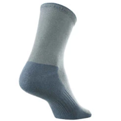 Quechua 2 Paires De Chaussettes De Randonnée Tiges Hautes Enfant MH100 Grises -Magasin De Vêtements De Sport chaussettes de randonnee enfant arpenaz 50 tiges hautes gris lot de 2 paires 4
