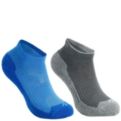 Quechua 2 Paires De Chaussettes De Randonnée Enfant MH100 Bleues/grises 15 Quechua 2 Paires De Chaussettes De Randonnée Enfant MH100 Bleues/grises -Magasin De Vêtements De Sport chaussettes de randonnee enfant mh100 tiges mid bleuslashgris lot de 2 paires 5