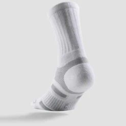 CHAUSSETTES DE SPORT HAUTES ARTENGO RS 560 BLANC GRIS LOT DE 3 -Magasin De Vêtements De Sport chaussettes de sport hautes artengo rs 560 blanc gris lot de 3 2
