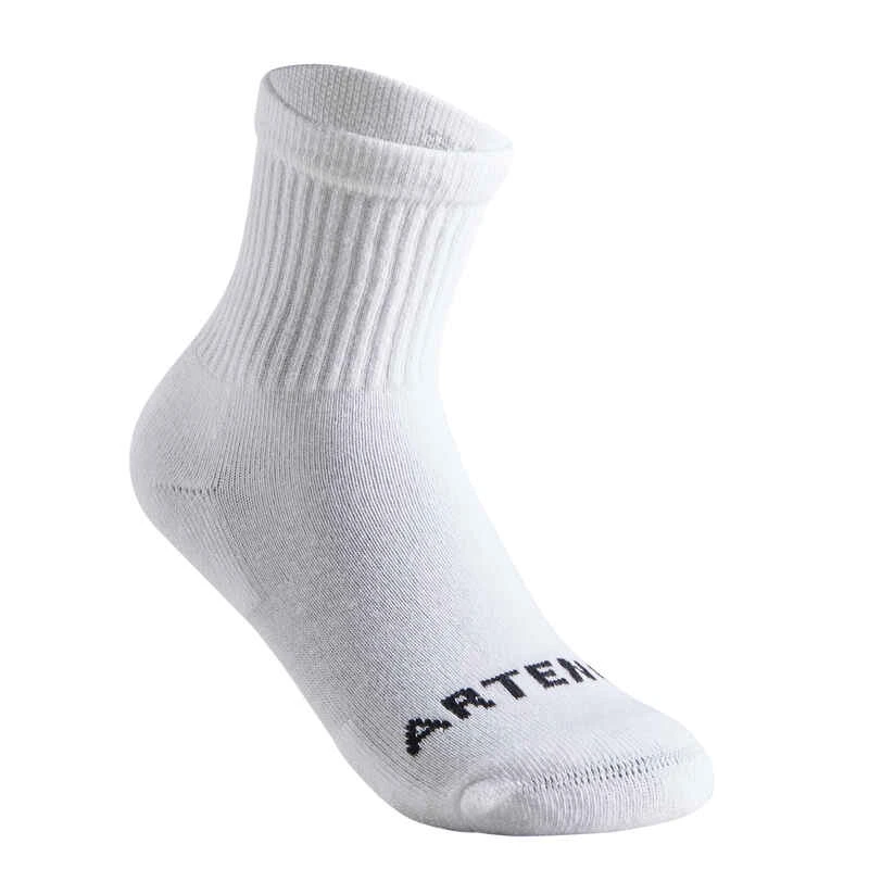 CHAUSSETTES SPORTS DE RAQUETTES HAUTES ENFANT ARTENGO RS 100 BLANCHE LOT DE 3 2 CHAUSSETTES SPORTS DE RAQUETTES HAUTES ENFANT ARTENGO RS 100 BLANCHE LOT DE 3 – Image 2
