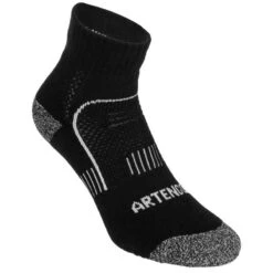 CHAUSSETTES DE SPORT MI-HAUTES ARTENGO RS 900 NOIR BLANC LOT DE 3 -Magasin De Vêtements De Sport chaussettes de sport mi hautes artengo rs 900 noir blanc lot de 3 2