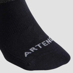 CHAUSSETTES DE SPORT BASSES ARTENGO RS 160 NOIR BRILLANT LOT DE 3 -Magasin De Vêtements De Sport chaussettes de tennis basses artengo rs 160 gris lot de 3 7