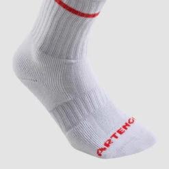 CHAUSSETTES DE TENNIS HAUTES ARTENGO RS 500 BLANC RETRO LOT DE 3 -Magasin De Vêtements De Sport chaussettes de tennis hautes artengo rs 500 blanc lot de 3 10