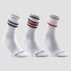 CHAUSSETTES DE TENNIS HAUTES ARTENGO RS 500 BLANC RETRO LOT DE 3