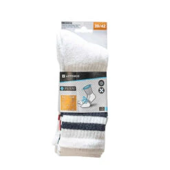 CHAUSSETTES DE TENNIS HAUTES ARTENGO RS 500 BLANC RETRO LOT DE 3 -Magasin De Vêtements De Sport chaussettes de tennis hautes artengo rs 500 blanc lot de 3 13