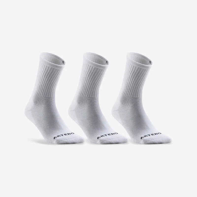 Artengo CHAUSSETTES DE SPORT HAUTES RS 100 BLANCHE LOT DE 3 1 Artengo CHAUSSETTES DE SPORT HAUTES RS 100 BLANCHE LOT DE 3
