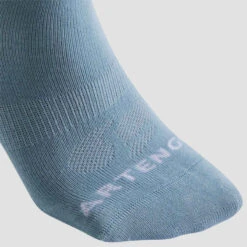Artengo Chaussettes De Sport Mi-Hautes RS 160 Lot De 3 - Bleu/Gris/Vert Logo 33 Artengo Chaussettes De Sport Mi-Hautes RS 160 Lot De 3 - Bleu/Gris/Vert Logo -Magasin De Vêtements De Sport chaussettes de tennis mi hautes artengo rs 160 noir lot de 3 13