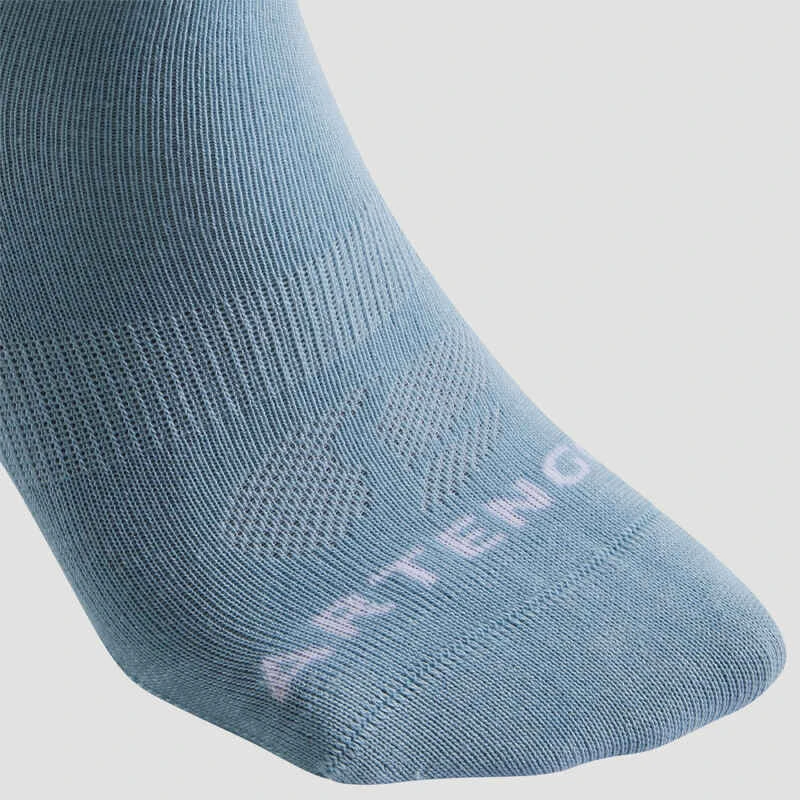 Artengo Chaussettes De Sport Mi-Hautes RS 160 Lot De 3 - Bleu/Gris/Vert Logo 14 Artengo Chaussettes De Sport Mi-Hautes RS 160 Lot De 3 - Bleu/Gris/Vert Logo – Image 14
