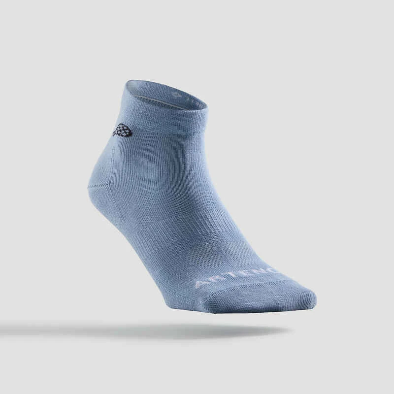 Artengo Chaussettes De Sport Mi-Hautes RS 160 Lot De 3 - Bleu/Gris/Vert Logo 3 Artengo Chaussettes De Sport Mi-Hautes RS 160 Lot De 3 - Bleu/Gris/Vert Logo – Image 3