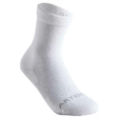CHAUSSETTES DE SPORT ENFANT HAUTES ARTENGO RS 160 BLANC MARINE LOT DE 3 -Magasin De Vêtements De Sport chaussettes tennis enfant hautes rs 160 marine lot de 3 2