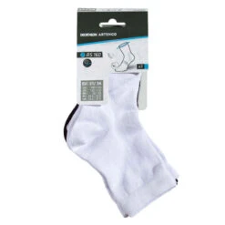 CHAUSSETTES DE SPORT ENFANT HAUTES ARTENGO RS 160 BLANC MARINE LOT DE 3 -Magasin De Vêtements De Sport chaussettes tennis enfant hautes rs 160 marine lot de 3 4