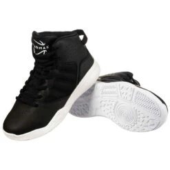 CHAUSSURES DE BASKETBALL ENFANT DÉBUTANT - SS100 NOIR 11 CHAUSSURES DE BASKETBALL ENFANT DÉBUTANT - SS100 NOIR -Magasin De Vêtements De Sport chaussure de basketball pour garconslashfille debutante noir ss100 5
