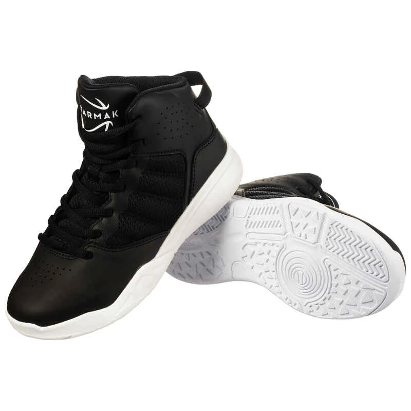 CHAUSSURES DE BASKETBALL ENFANT DÉBUTANT - SS100 NOIR 6 CHAUSSURES DE BASKETBALL ENFANT DÉBUTANT - SS100 NOIR – Image 6