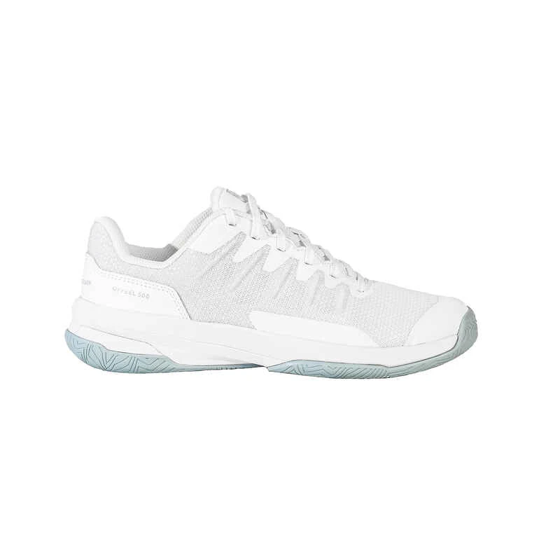 CHAUSSURE DE SQUASH FEEL 500 BLANC 1 CHAUSSURE DE SQUASH FEEL 500 BLANC