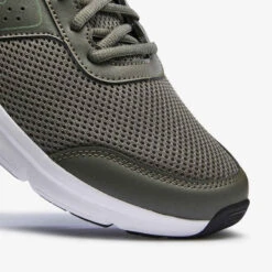 Kalenji CHAUSSURE DE RUNNING HOMME RUN CUSHION KAKI -Magasin De Vêtements De Sport chaussure jogging homme run cushion noir jaune 3