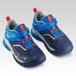 Quechua Chaussures Basses De Randonnée Montagne Enfant Crossrock Bleues 24-34 -Magasin De Vêtements De Sport chaussures basses de randonnee montagne enfant crossrock bleues 24 34 3