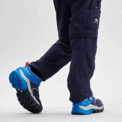 Quechua Chaussures Basses De Randonnée Montagne Enfant Crossrock Bleues 24-34 -Magasin De Vêtements De Sport chaussures basses de randonnee montagne enfant crossrock bleues 24 34 4