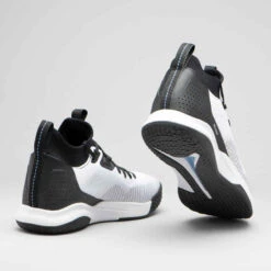 Chaussures De Basketball Femme - FAST 500 W Blanc Noir -Magasin De Vêtements De Sport chaussures de basket tige basse femme confirmee fast 500 blanche noire 2
