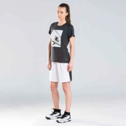 Chaussures De Basketball Femme - FAST 500 W Blanc Noir -Magasin De Vêtements De Sport chaussures de basket tige basse femme confirmee fast 500 blanche noire 5