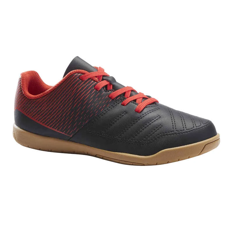 Kipsta Chaussures De Futsal Enfant 100 Noir Rouge 1 Kipsta Chaussures De Futsal Enfant 100 Noir Rouge