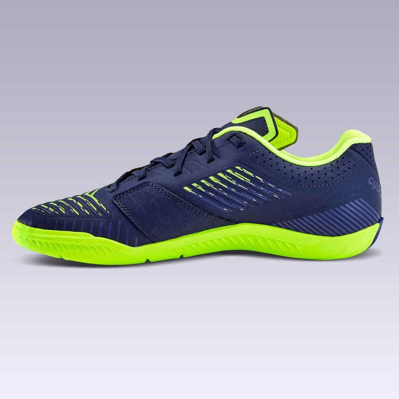 Kipsta Chaussures De Futsal GINKA 500 Bleu Foncé 3 Kipsta Chaussures De Futsal GINKA 500 Bleu Foncé – Image 3