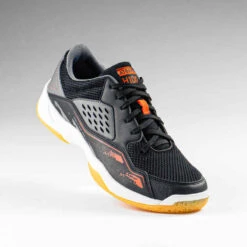 Chaussures De Handball Homme - H100 Gris Noir Orange 10 Chaussures De Handball Homme - H100 Gris Noir Orange -Magasin De Vêtements De Sport chaussures de handball homme h100 gris noir orange 2