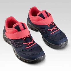 Quechua Chaussures De Randonnée Enfant Avec Scratch MH100 Bleu Et Rose Du 24 AU 34 -Magasin De Vêtements De Sport chaussures de randonnee enfant avec scratch mh100 bleu et rose du 24 au 34 3
