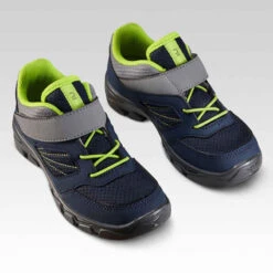 Quechua Chaussures De Randonnée Enfant Avec Scratch MH100 Bleu Du 24 AU 34 -Magasin De Vêtements De Sport chaussures de randonnee enfant avec scratch mh100 low bleu du 28 au 34 2